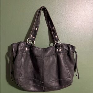 Lucky Brand Black Leather Shoulder Bag